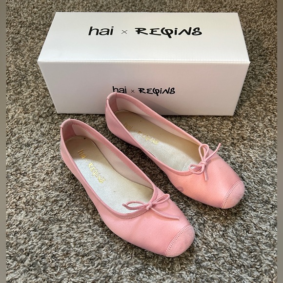 hai x Requins pink ballet flats - Picture 1 of 10